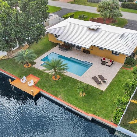 New! Waterfront Heated Pool & Jacuzzi 2 Mi To Beach - Fishing Pier Relaxing Spa & Hammock Fort Lauderdale Luaran gambar