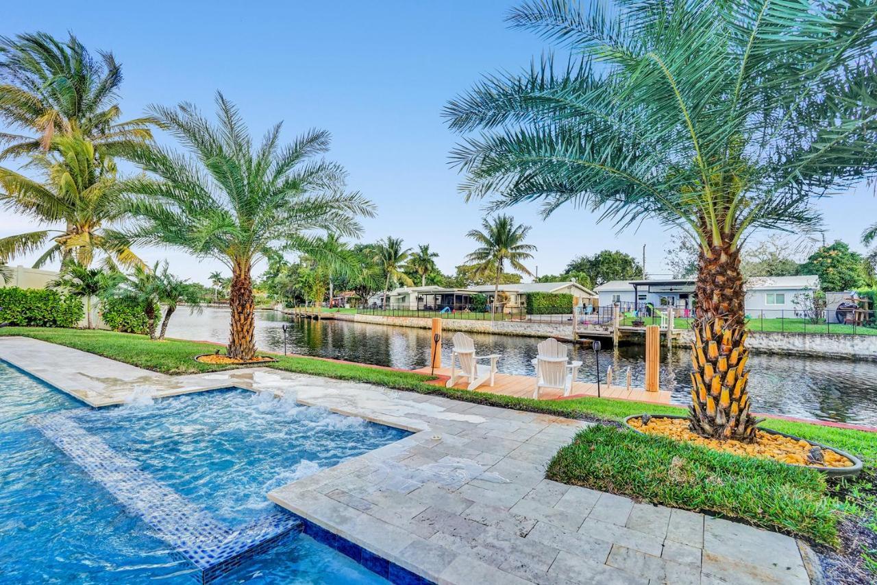 New! Waterfront Heated Pool & Jacuzzi 2 Mi To Beach - Fishing Pier Relaxing Spa & Hammock Fort Lauderdale Luaran gambar