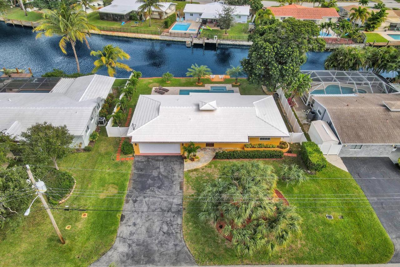 New! Waterfront Heated Pool & Jacuzzi 2 Mi To Beach - Fishing Pier Relaxing Spa & Hammock Fort Lauderdale Luaran gambar