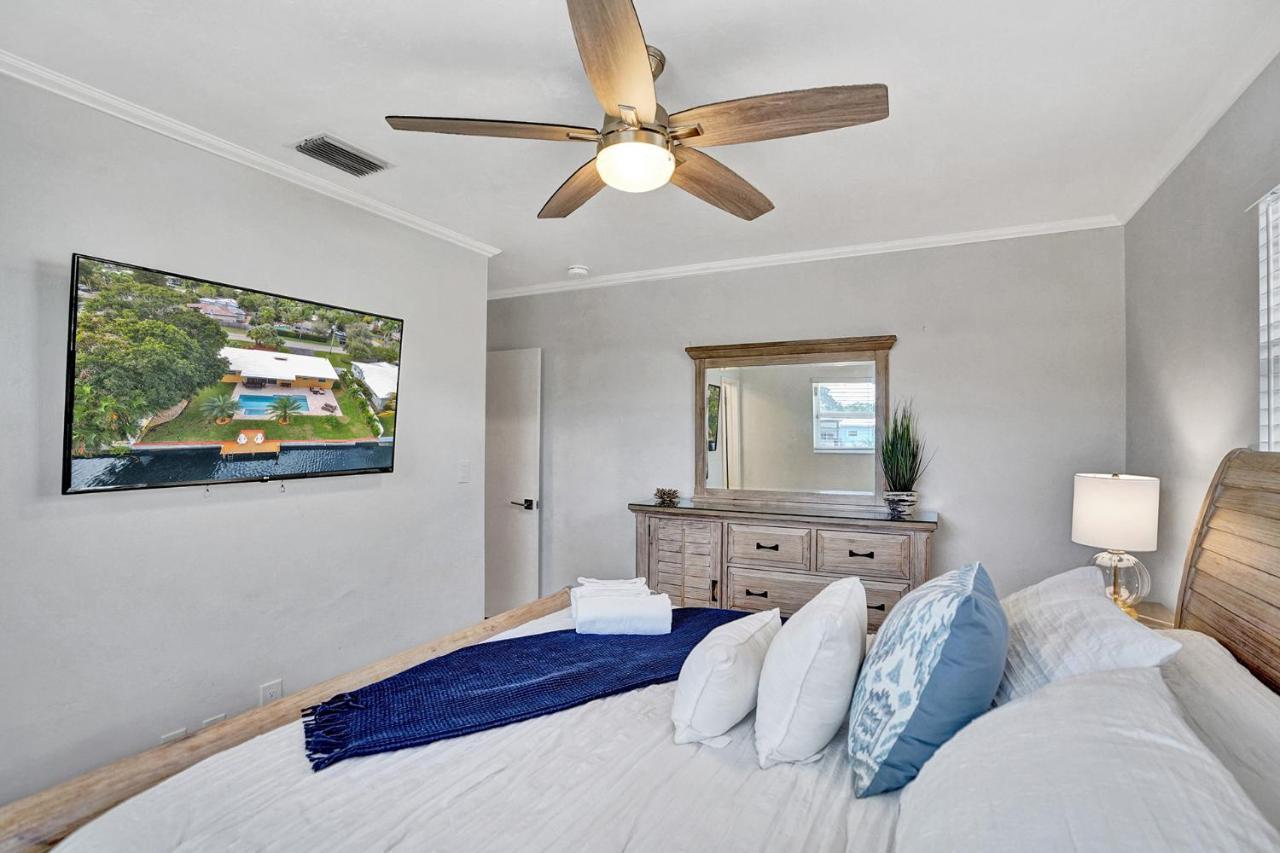 New! Waterfront Heated Pool & Jacuzzi 2 Mi To Beach - Fishing Pier Relaxing Spa & Hammock Fort Lauderdale Luaran gambar