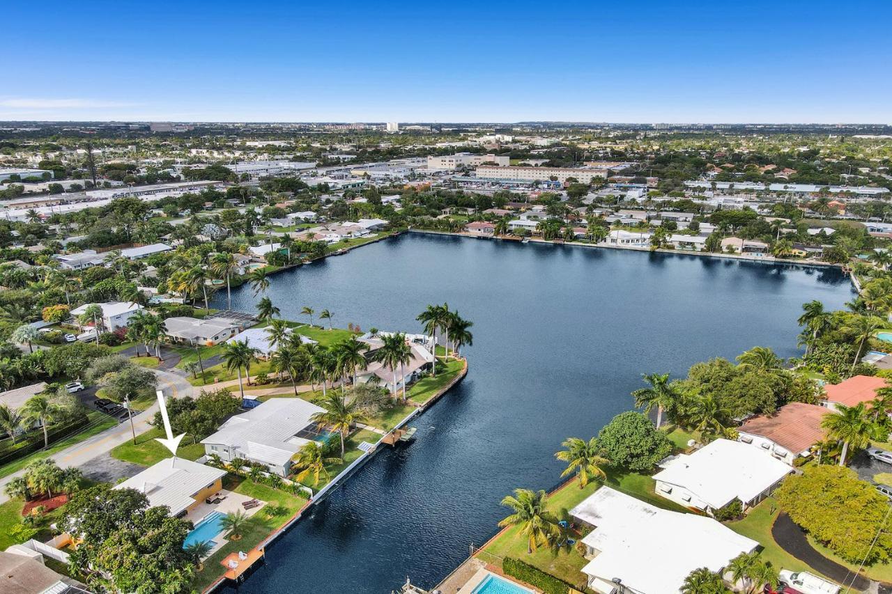 New! Waterfront Heated Pool & Jacuzzi 2 Mi To Beach - Fishing Pier Relaxing Spa & Hammock Fort Lauderdale Luaran gambar