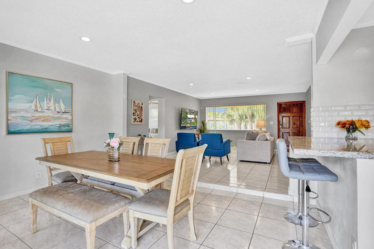New! Waterfront Heated Pool & Jacuzzi 2 Mi To Beach - Fishing Pier Relaxing Spa & Hammock Fort Lauderdale Luaran gambar