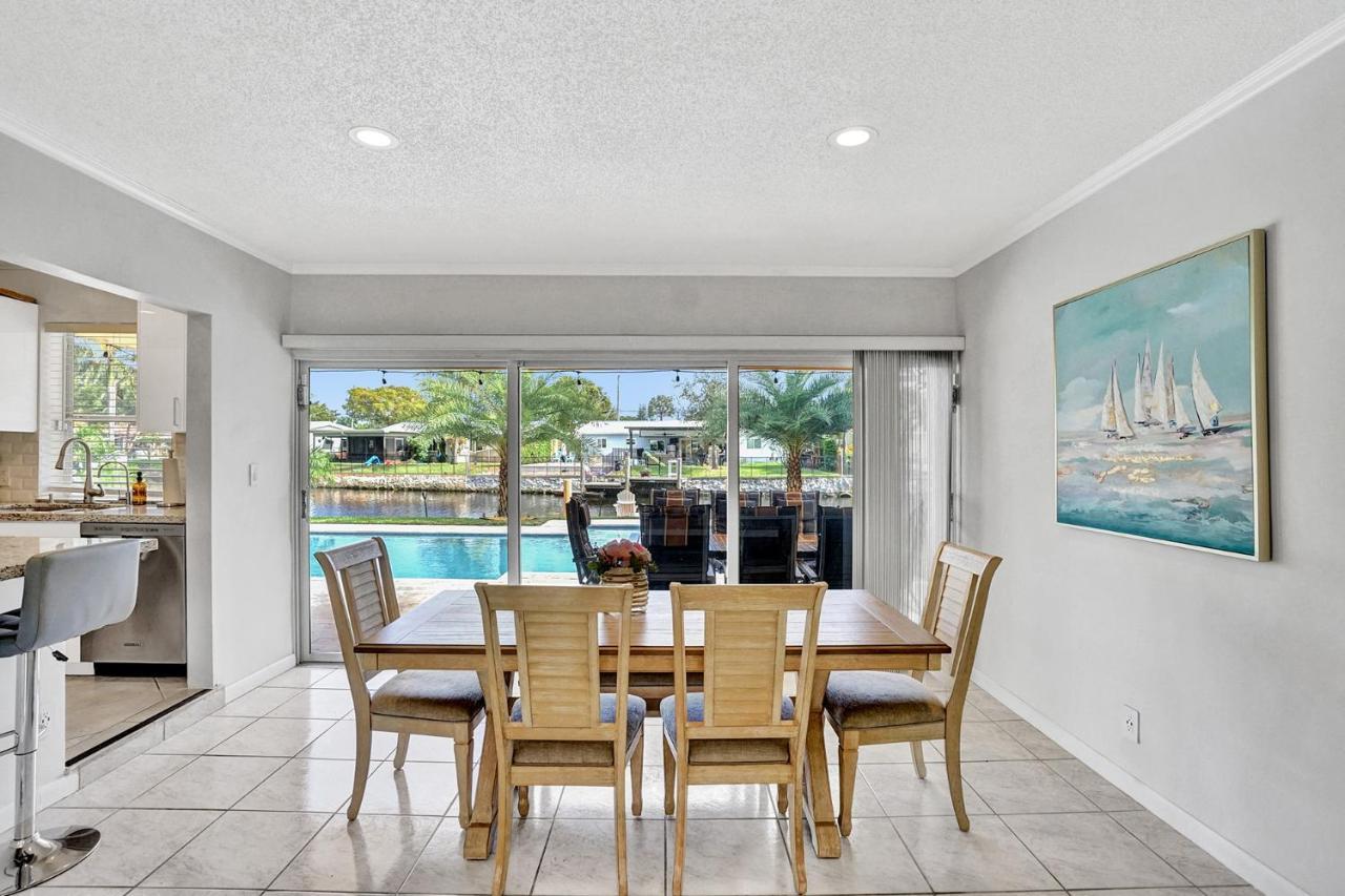 New! Waterfront Heated Pool & Jacuzzi 2 Mi To Beach - Fishing Pier Relaxing Spa & Hammock Fort Lauderdale Luaran gambar