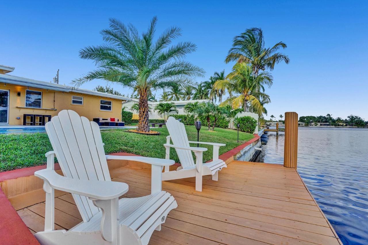 New! Waterfront Heated Pool & Jacuzzi 2 Mi To Beach - Fishing Pier Relaxing Spa & Hammock Fort Lauderdale Luaran gambar