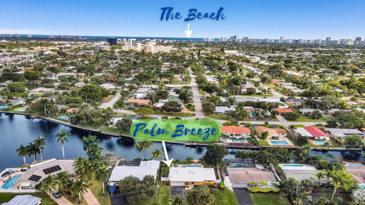 New! Waterfront Heated Pool & Jacuzzi 2 Mi To Beach - Fishing Pier Relaxing Spa & Hammock Fort Lauderdale Luaran gambar