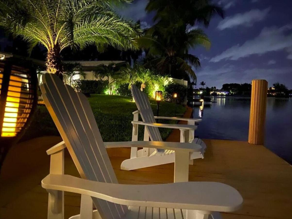 New! Waterfront Heated Pool & Jacuzzi 2 Mi To Beach - Fishing Pier Relaxing Spa & Hammock Fort Lauderdale Luaran gambar