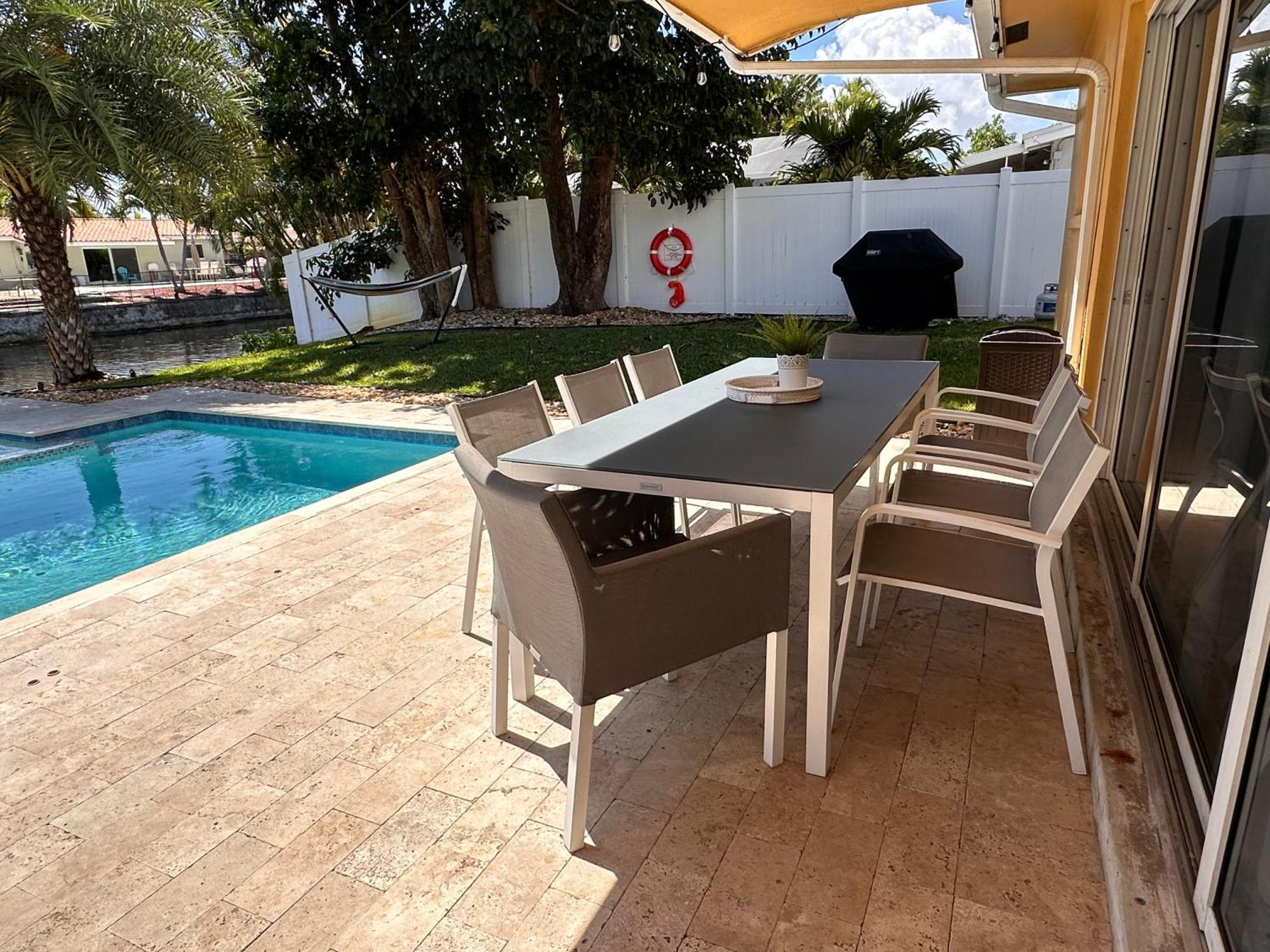 New! Waterfront Heated Pool & Jacuzzi 2 Mi To Beach - Fishing Pier Relaxing Spa & Hammock Fort Lauderdale Luaran gambar